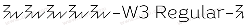 腾祥智黑繁-W3 Regular字体转换